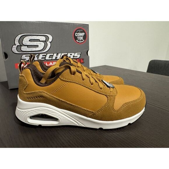 Women’s Skechers Work Uno SR Elainy Comp Toe shoes Sneakers 7 NIB - Picture 4 of 6